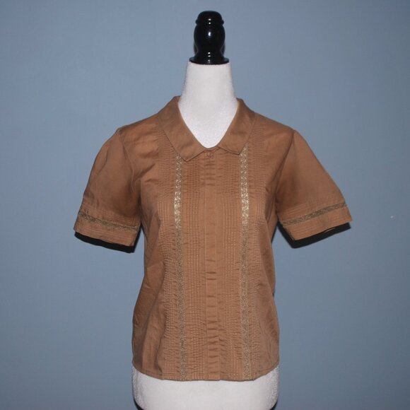 Adorable Brown Western Vibe Button-Up - Picture 2 of 5